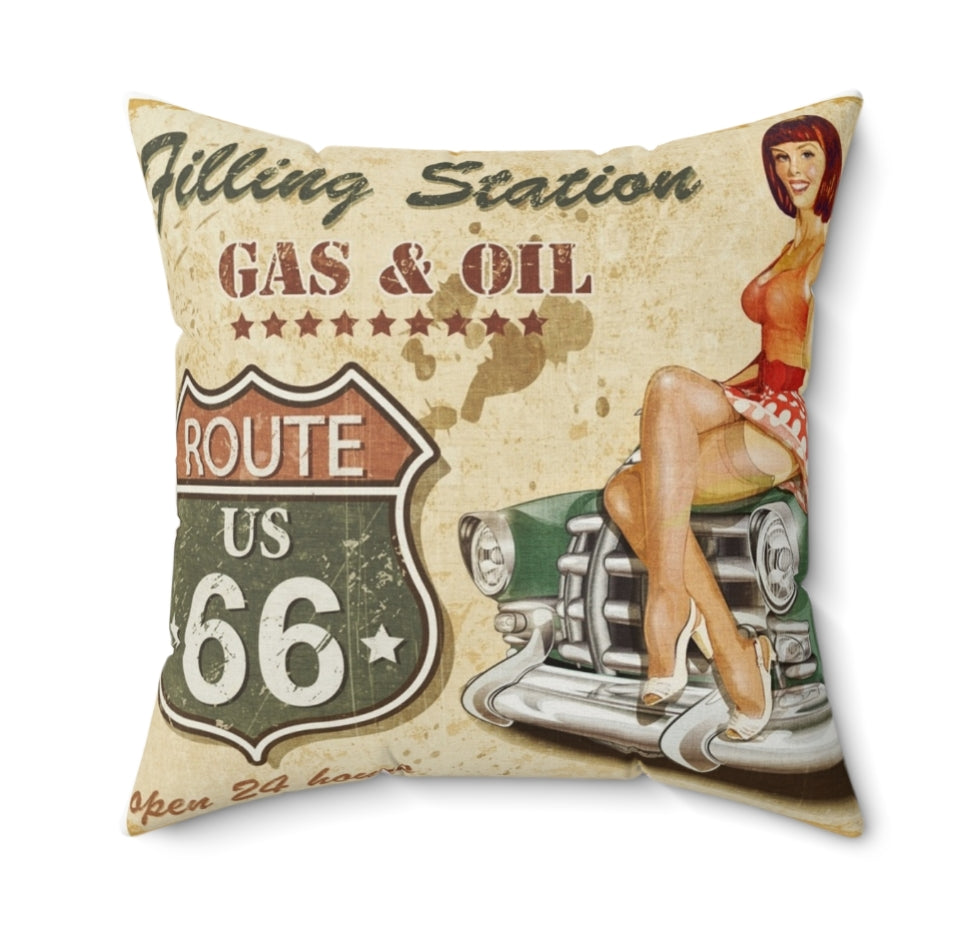 Pin Up And Car simili cuir