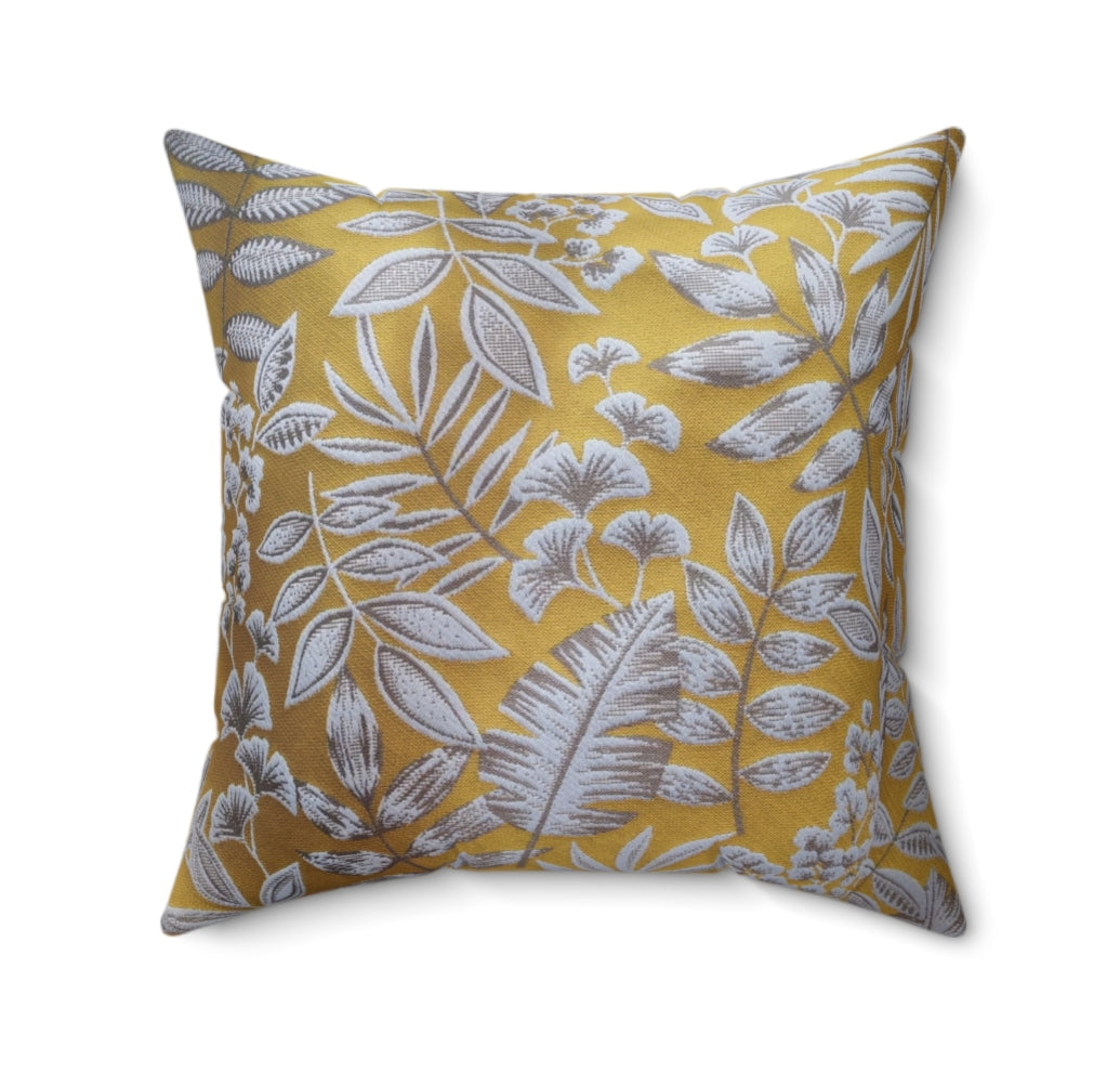 Feuille d'Automne tissu brodé