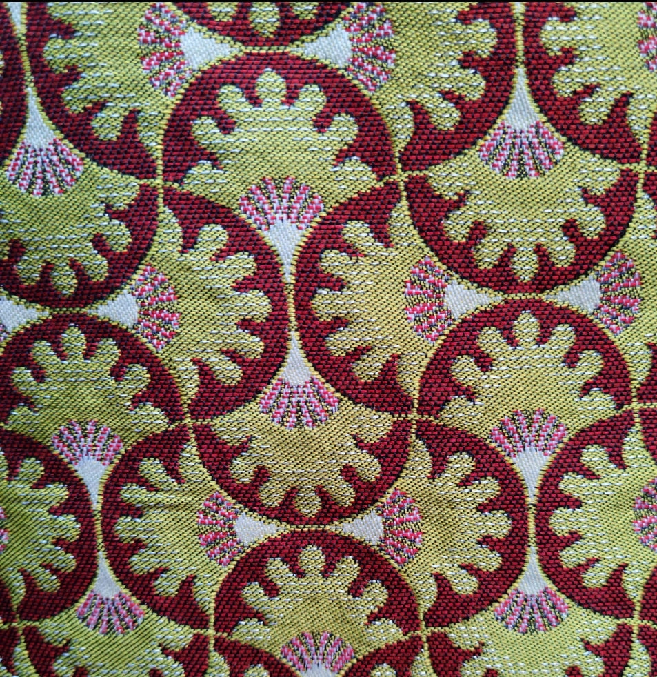 Jacquard saba tissu brodé