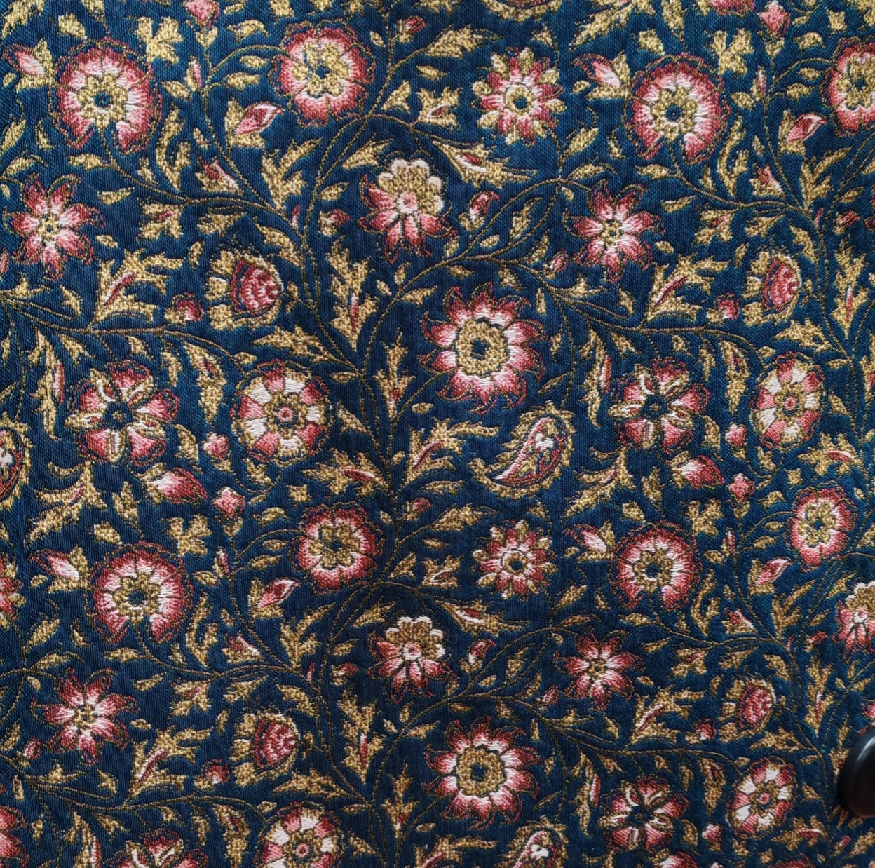 Fleuri Marine tissu brodé