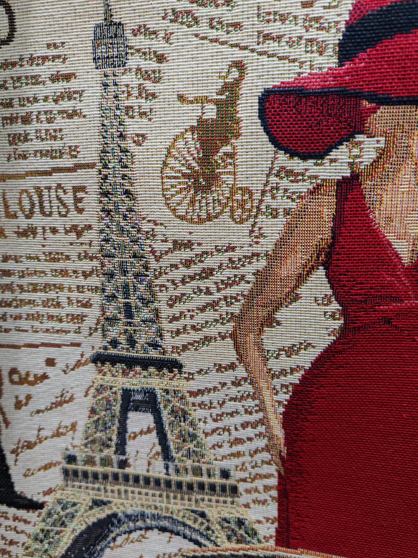 Tissu brodé élégant